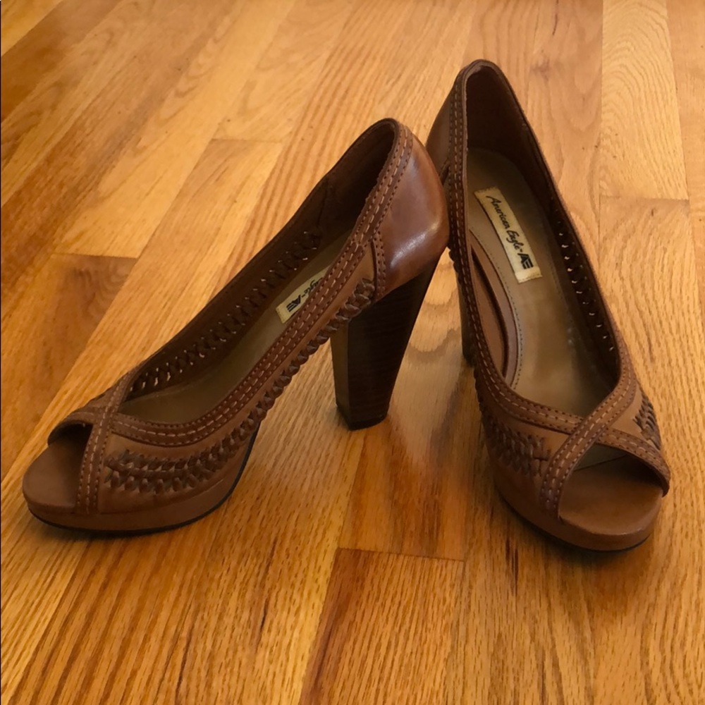 Brown Leather Heels